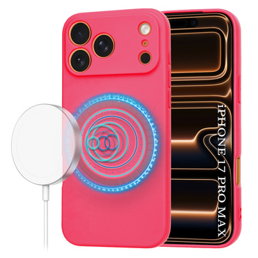 Silikonska maska Techsuit SoftFlex MagSafe za iPhone 17 Pro Max - roza