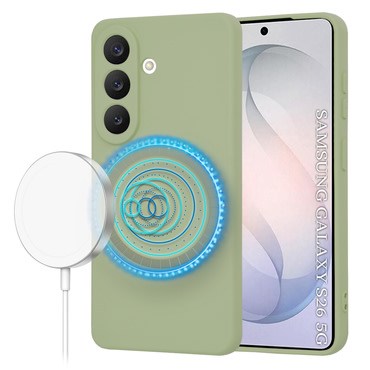 Silikonska maska Techsuit SoftFlex MagSafe za Samsung Galaxy S26 - matcha
