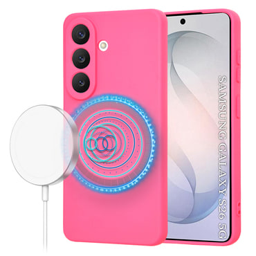 Silikonska maska Techsuit SoftFlex MagSafe za Samsung Galaxy S26 - roza