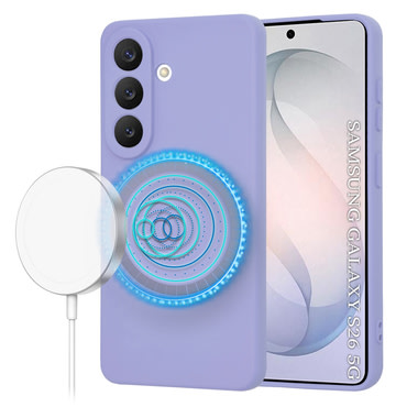 Silikonska maska Techsuit SoftFlex MagSafe za Samsung Galaxy S26 - ljubičast