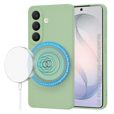 Silikonska maska Techsuit SoftFlex MagSafe za Samsung Galaxy S26 - menta zelen