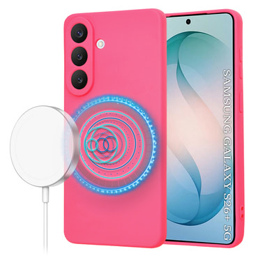 Silikonska maska Techsuit SoftFlex MagSafe za Samsung Galaxy S26 Plus - roza