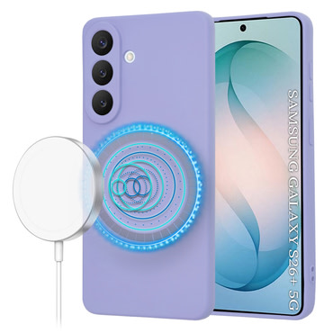 Silikonska maska Techsuit SoftFlex MagSafe za Samsung Galaxy S26 Plus - ljubičast