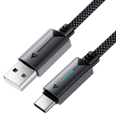Punjač i podatkovni USB-A na USB-C kabel Acefast "C19-04" - 3A - 1.2m - black