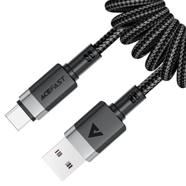 Punjač i podatkovni USB-A na USB-C kabel Acefast "C14-04" - 3A - 1.2m - black
