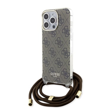 Maskica Guess "Crossbody Cord 4G Print" za iPhone 15 Pro - brown
