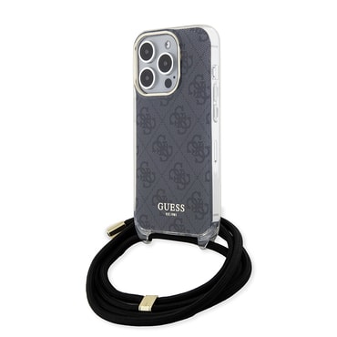 Maskica Guess "Crossbody Cord 4G Print" za iPhone 15 Pro - black