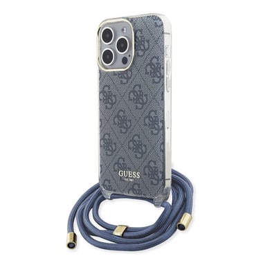 Maskica Guess "Crossbody Cord 4G Print" za iPhone 15 Pro - blue