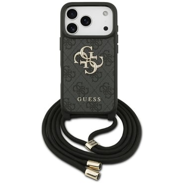 Maskica Guess "Crossbody Cord 4G Print" za iPhone 17 Pro - black