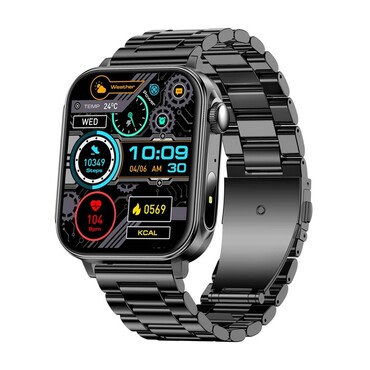 Pametni sat COLMi "P80" s Bluetooth klicanjem, 1.83" zaslon, 100 Plus sportskih načina, metalna narukvica - crna