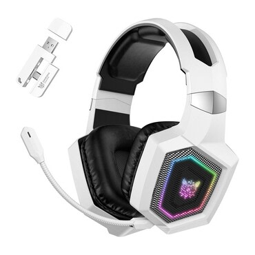 Bluetooth gaming slušalice ONIKUMA "GT806" s RGB osvjetljenjem - white