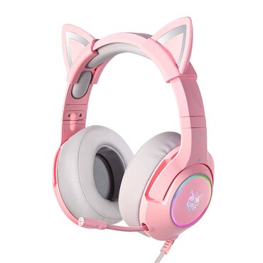 Bluetooth naglavne slušalice ONIKUMA "K9" RGB - pink