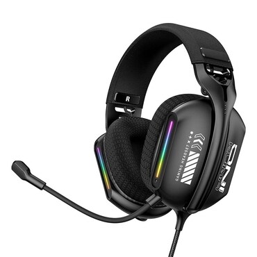 Naglavne slušalice ONIKUMA "X12" s RGB osvjetljenjem - black