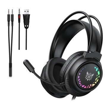 Naglavne slušalice ONIKUMA "X92" s RGB osvjetljenjem, 50mm zvučnici - black