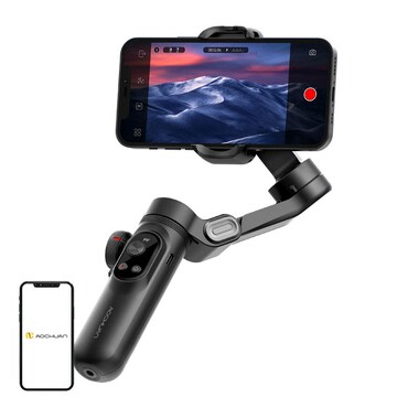 Stabilizator gimbal Aochuan "X Pro Standard" s OLED zaslonom i bežičnim punjenjem - black
