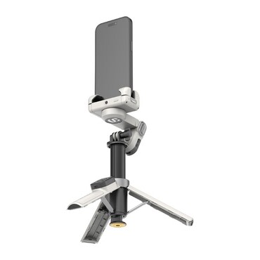 Stabilizator gimbal Aochuan "M3 Pro Mini" - stabilizator s AI praćenjem, RGB svjetlom i teleskopskom palicom - white