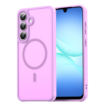 Hibridna maska "HaloFrost II MagSafe" za Samsung Galaxy A17 4G / A17 5G - pink
