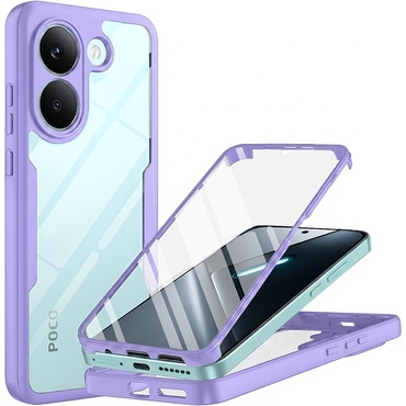 Hibridna Full Body maskica Techsuit "ColorVerse 360" za Xiaomi Poco X8 Pro - purple