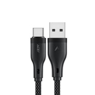 Punjač i podatkovni USB-A na USB-C kabel Acefast "C8-04" - 3A - 1.2m - black