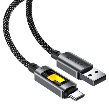 Punjač i podatkovni 60W USB-A na USB-C kabel Acefast "C21-04" - 480Mbps - 1.2m - black