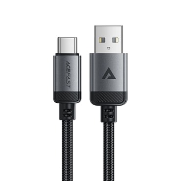 Polnilni i podatkovni USB-A na USB-C kabel Acefast "C20-04" - 3A - 1.2m - black