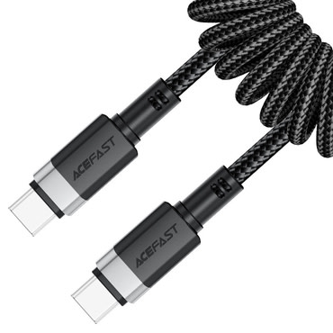 Punjač i podatkovni 60W USB-C na USB-C kabel Acefast "C14-03" - 1.2m - black