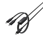 Polnilni i podatkovni 100W USB-C na 2x USB-C kabel Acefast "C5-11" - 480Mb/s - 1.2m - black