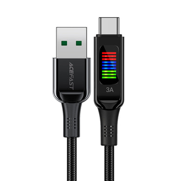 Punjač i podatkovni 60W USB-A na USB-C kabel Acefast "C7-04" - 480Mbps - 1.2m - black