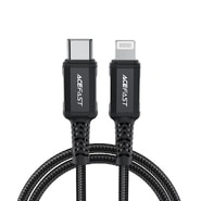 Punjač i podatkovni 30W USB-C na Lightning kabel Acefast "C4-01" - 480Mbps - 1.8m - black