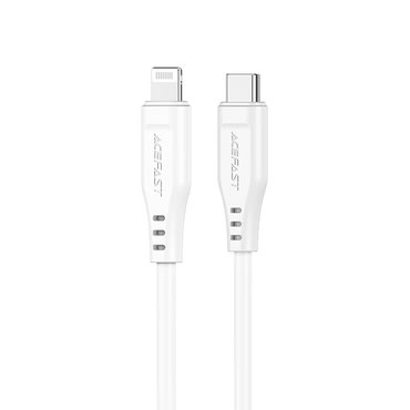 Punjač i podatkovni 30W USB-C na Lightning kabel Acefast "C3-01" - 480Mbps - 1.2m - white