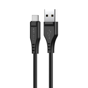 Punjač i podatkovni 60W USB-A na USB-C kabel Acefast "C3-03" - 480Mbps - 1.2m - black