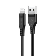 Punjač i podatkovni USB-A na Lightning kabel Acefast "C3-02" - 2.4A - 480Mbps - 1.2m - black