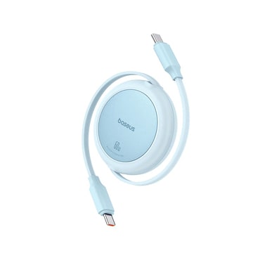 Punjač i podatkovni 60W USB-C na USB-C kabel Baseus "Free2Pull Mini" - 480Mbps - 1m - galaxy blue