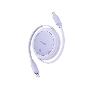 Punjač i podatkovni 60W USB-C na USB-C kabel Baseus "Free2Pull Mini" - 480Mbps - 1m - nebula purple