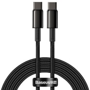 Punjač i podatkovni 100W USB-C na USB-C kabel Baseus "Tungsten Gold" - 2m - black