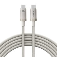 Punjač i podatkovni 100W USB-C na USB-C kabel Baseus "Titanium" - 480Mbps - 2m - galaxy titanium gold