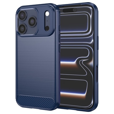 TPU gel maska "Brushed Carbon" za iPhone 17 Pro - plav