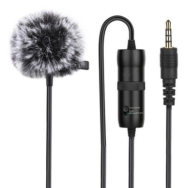 Mikrofon Puluz "PU427" s 3.5mm priključkom, 6m - black