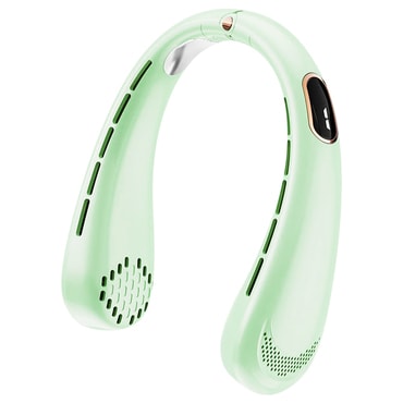 Prenosni ventilator Techsuit "H6" USB-C, punjivi, digitalni prikaz, 1200mAh - zelen