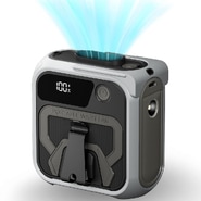 Prenosni ventilator Techsuit "Z13" s power bankom, 5 brzina, 10000mAh - siv