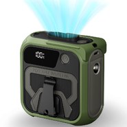Prenosni ventilator Techsuit "Z13" s power bankom, 5 brzina, 10000mAh - zelen