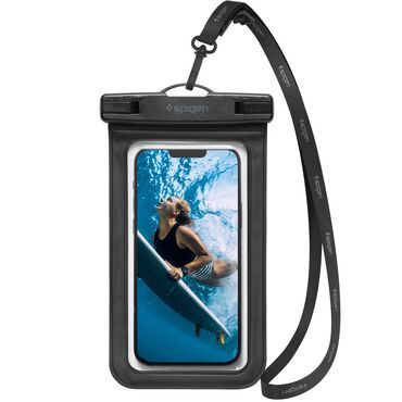 Vodootporni etui Spigen "A601" IPX8 za telefone 3.5 - 7" - black