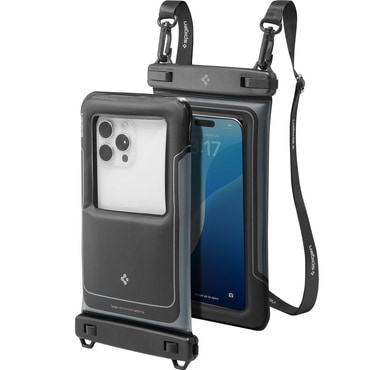 (2-pack) Vodootporni etui Spigen "A611P (ACS09348)" IPX8, za telefone do 6.9" - matte black