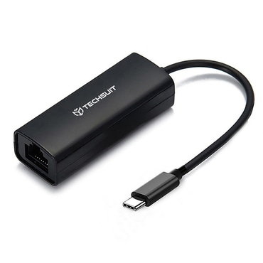 USB-C na RJ45 mrežni adapter Techsuit "NetLink AC20" 100Mbps - black