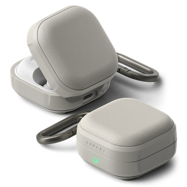 Maskica Ringke "Onyx Magnetic" za Samsung Galaxy Buds 4 / Buds 4 Pro - warm grey