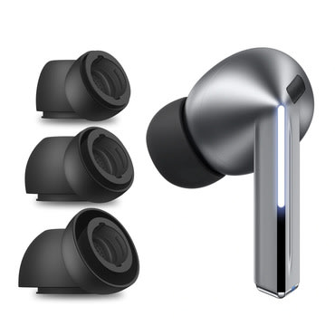 (3-pack) Silikonski čepići za uši Techsuit "AirVibe ET3" za Samsung Galaxy Buds 3 Pro - crni