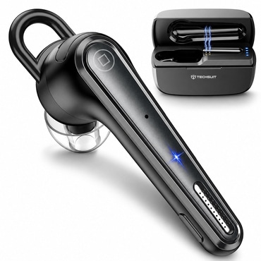 Bluetooth slušalica Techsuit "Voicera (CB3)" Bluetooth 5.1 s ENC CVC 8.0 tehnologijom i 50h baterijom - crna