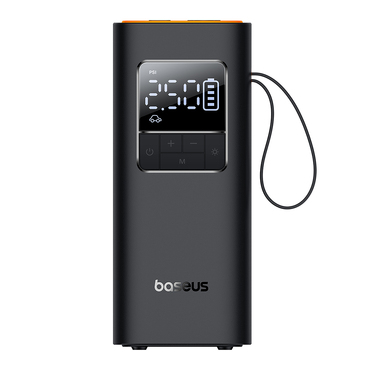 Automobilski kompresor Baseus "Super Mini Pro" s ekranom, 4000mAh, 50W - black