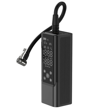 Prenosni kompresor Proove "Car Pump Assistant Pro (PPAP80010901)" s digitalnim prikazom, LED svjetiljkom, 120W - black