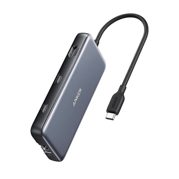 Anker hub postaja "A83830A2" USB-C - 2x USB-A, 2x USB-C, HDMI, Ethernet, SD/TF, 4K pri 60Hz, 10Gbps, PD85W - gray